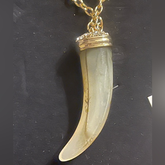 Real Collectibles by Adrienne Gold Chain with Horn Pendant - Picture 3 of 5